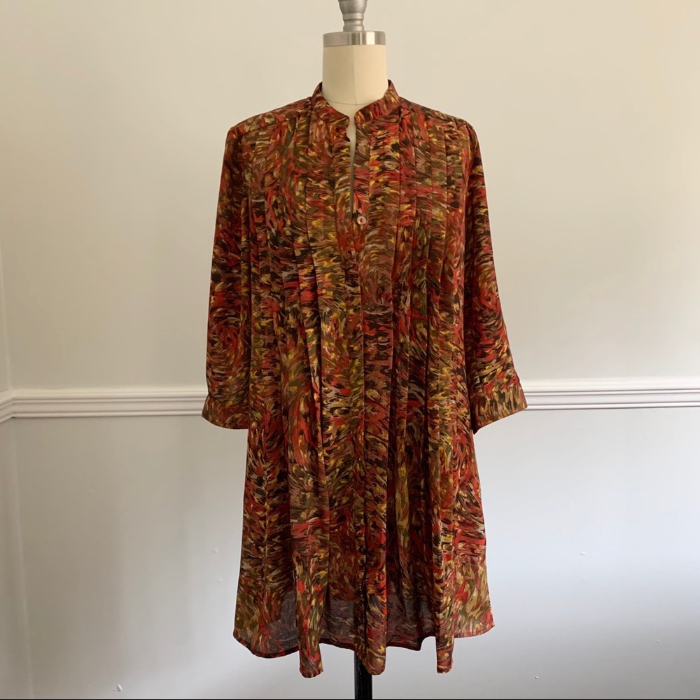 Long Sleeve KUT from the Kloth Floral Swing Dress